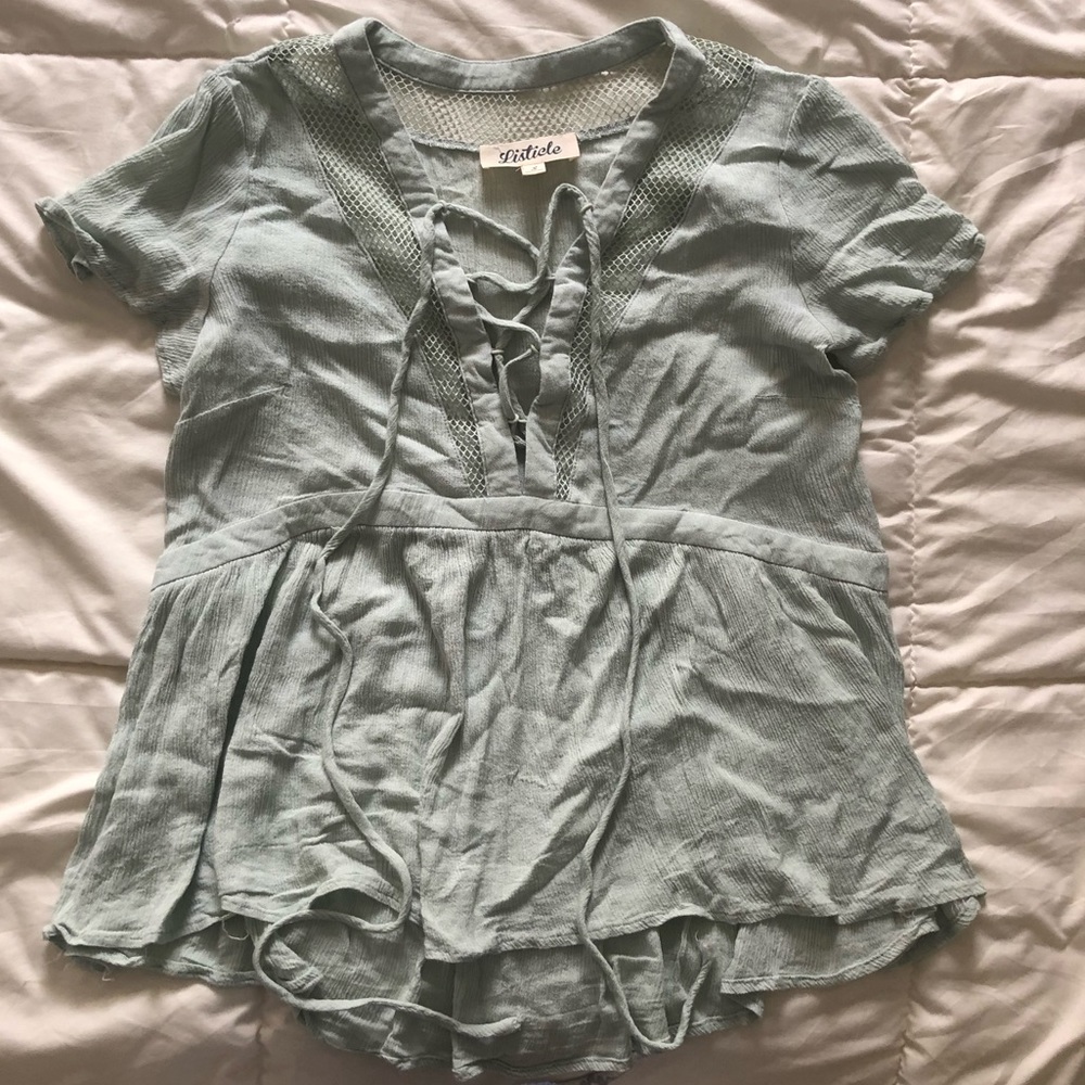 🌟2/$10🌟 Listicle Mint Green Top